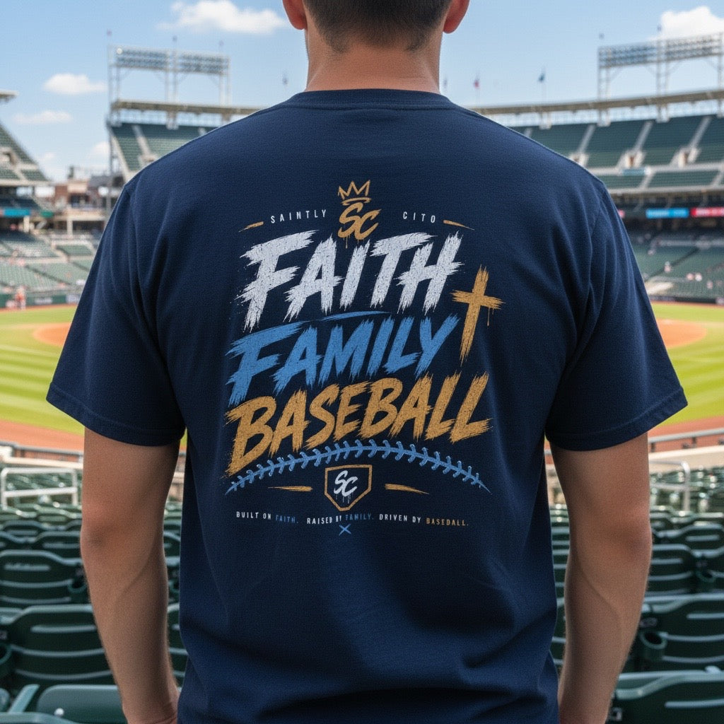 Faith Family Baseball tee