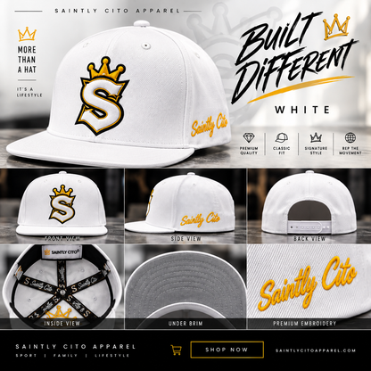 Saintly Cito Premium Snapback - White