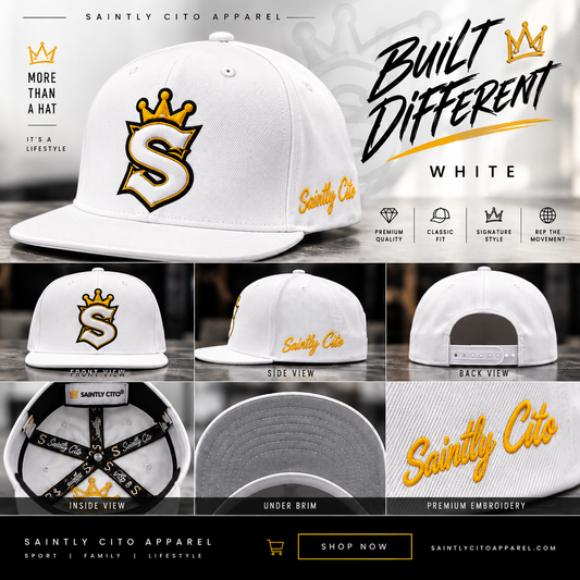 Saintly Cito Premium Snapback - White