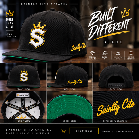 Saintly Cito Premium Snapback - Black